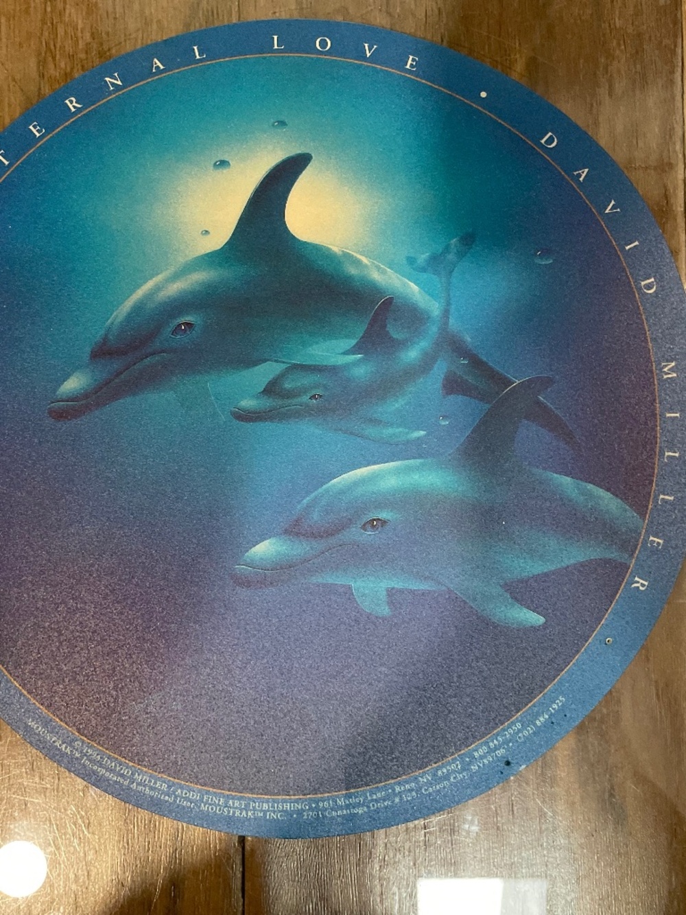 Excellent Condition Dolphin-Themed Mousepad